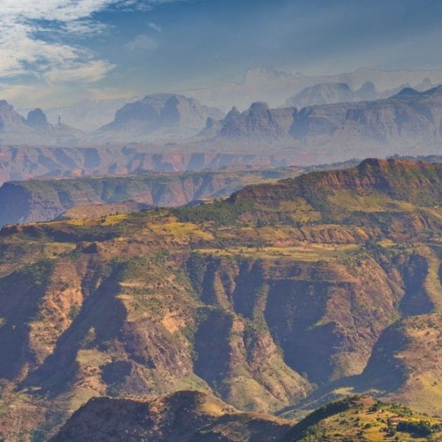 Simien mountains trekking